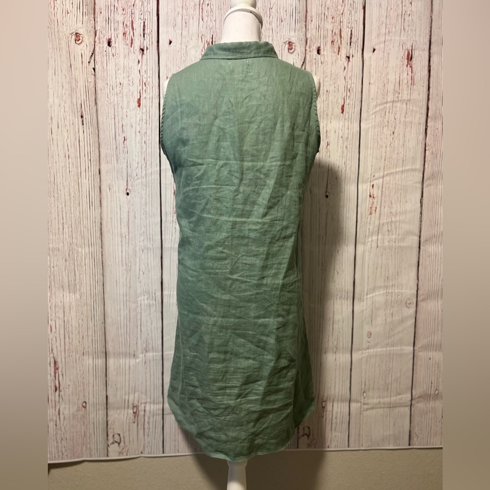 Garnet Hill Green Sleeveless Dress - Picture 7 of 7